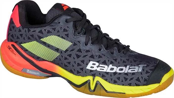 Babolat Shadow Tour - Black / Red / Yellow - Squash / Racquetball Shoe